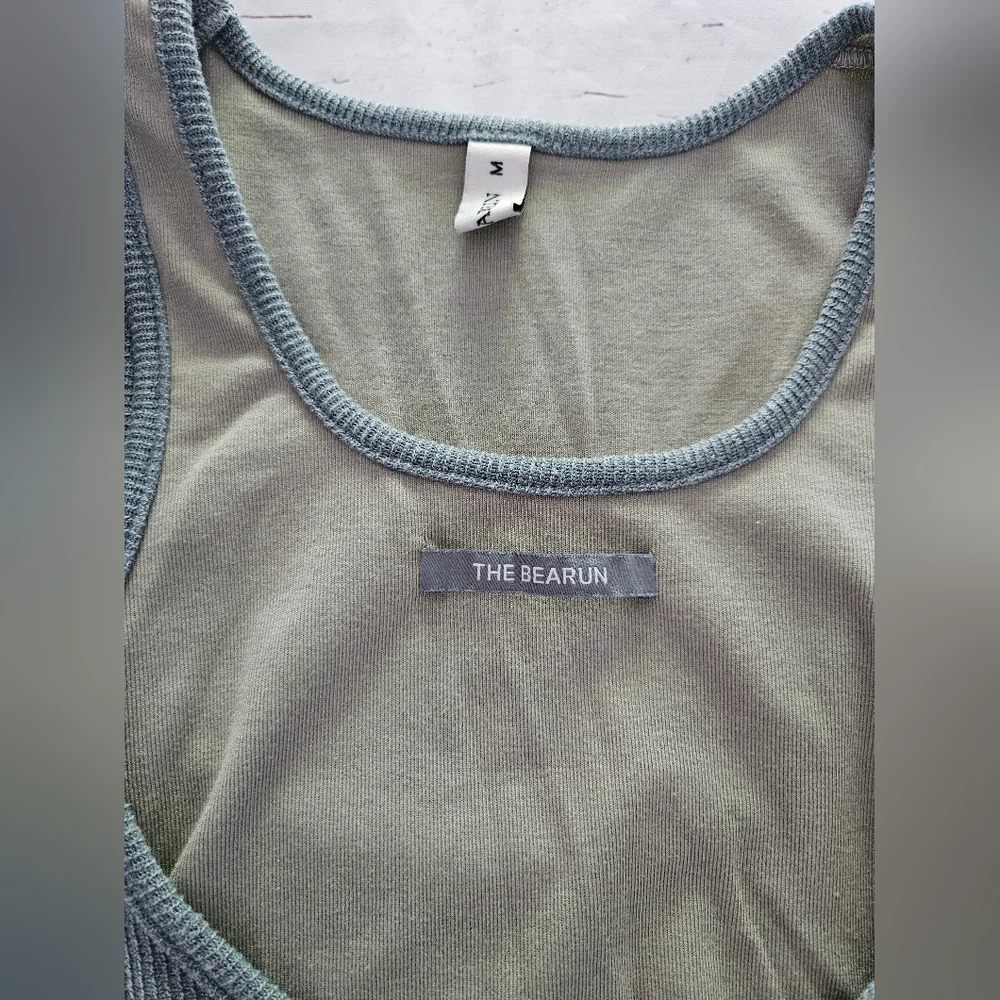 The Bearun Women's Sleeveless Blue Grey Mini Dress Size Medium - Picture 3 of 4